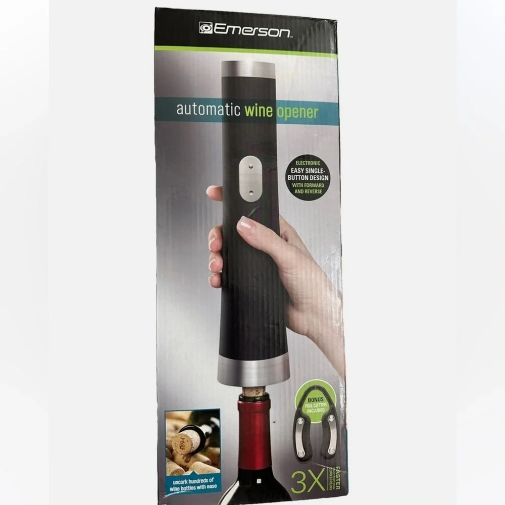 Emerson Black Automatic Wine Opener